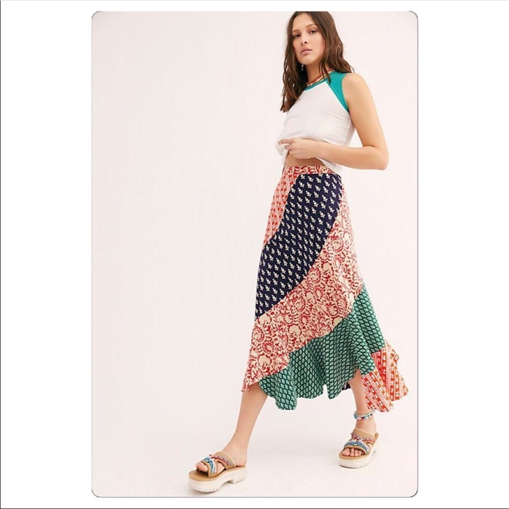 NWOT Free People Medley Maxi Skirt